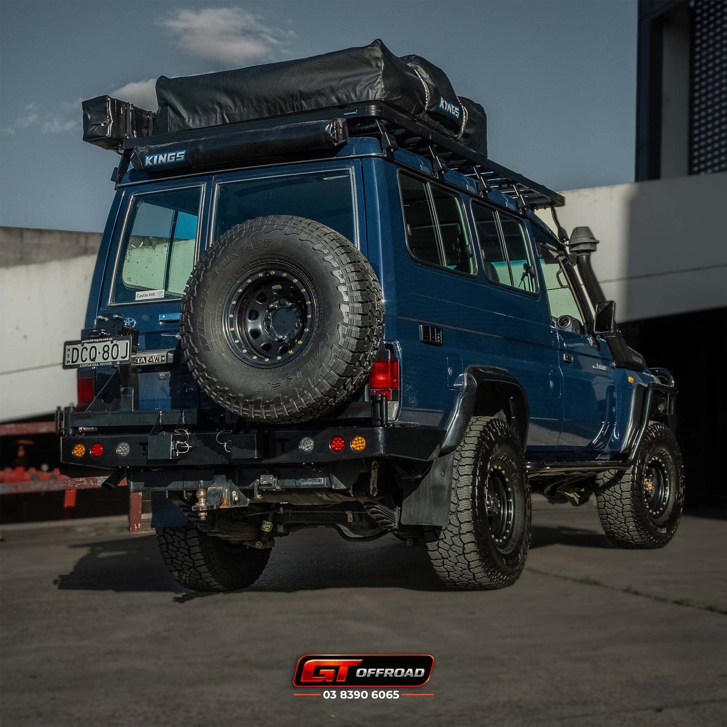 TROOPY REAR BAR SPARE WHEEL CARRIER SUITS 78 SERIES