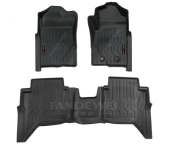 NEXT GEN FORD RANGER FLOOR MATS - 3D MOULDED FLOOR MATS SUITS 06/2022+