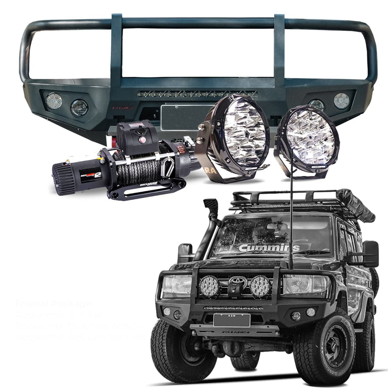 Offroad Frontal Pack Suits 76 / 78 / 79 Series Landcuiser