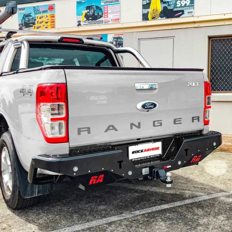Ford Ranger Tow Bar Suits PX1 PX2 PX3 | Rockarmor Rear Step Tow Bar