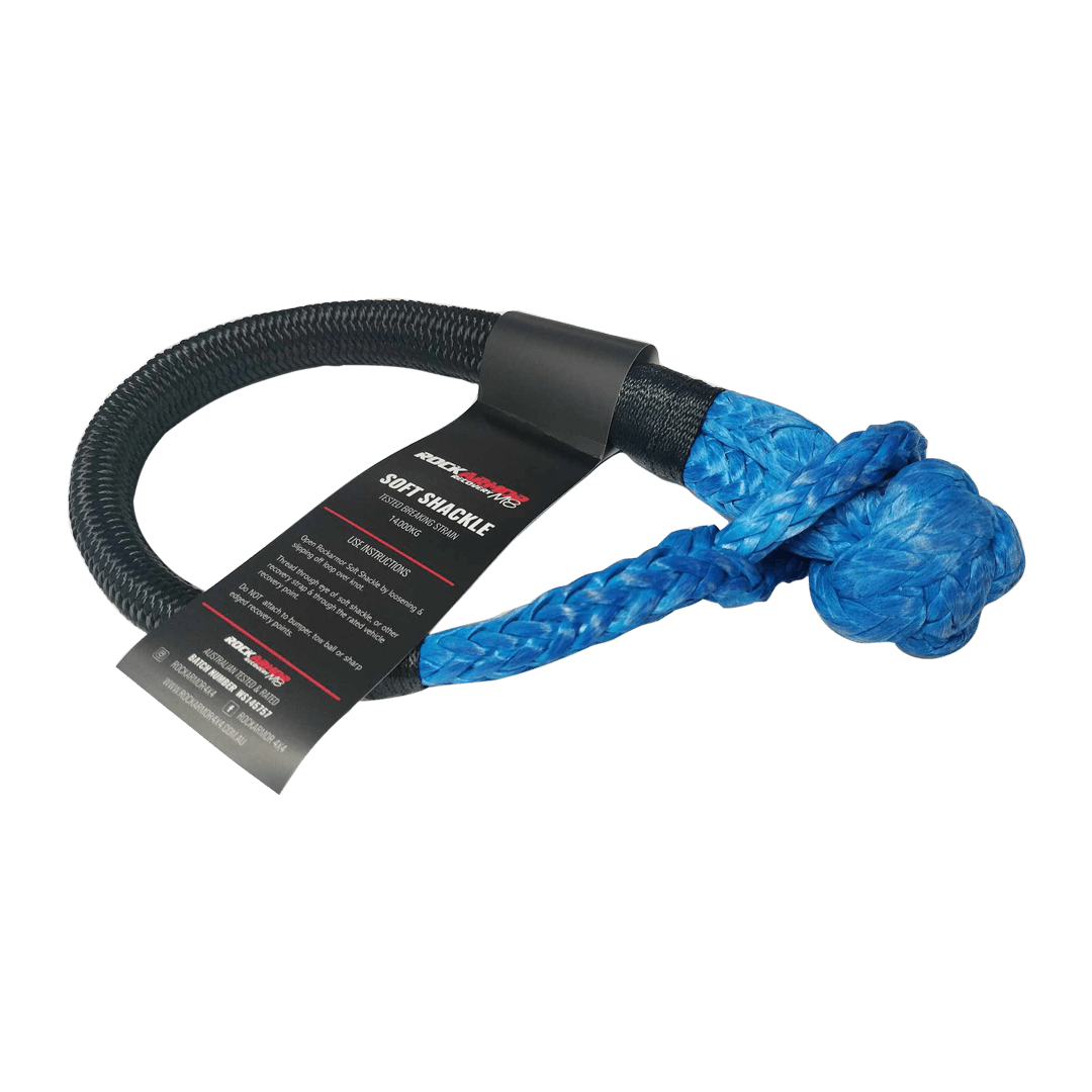 14,000KG RATED Blue SOFT SHACKLE (With Uhmpe Binding)