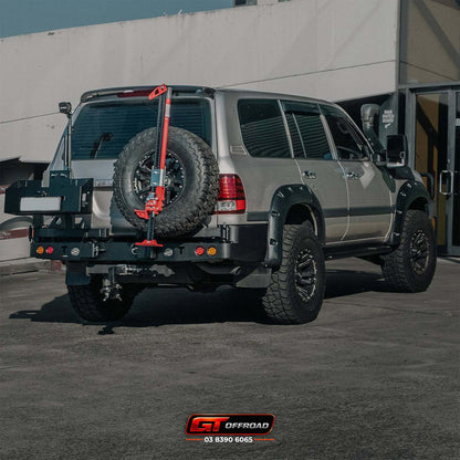 105 SERIES REAR BAR SPARE WHEEL CARRIER | ROCKARMOR