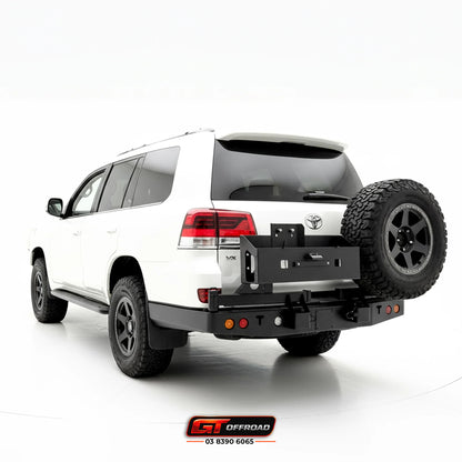 200 SERIES REAR BAR SPARE WHEEL CARRIER SUITS 2008-2021 - | ROCKARMOR