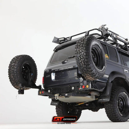 80 SERIES REAR BAR SPARE WHEEL CARRIER | ROCKARMOR
