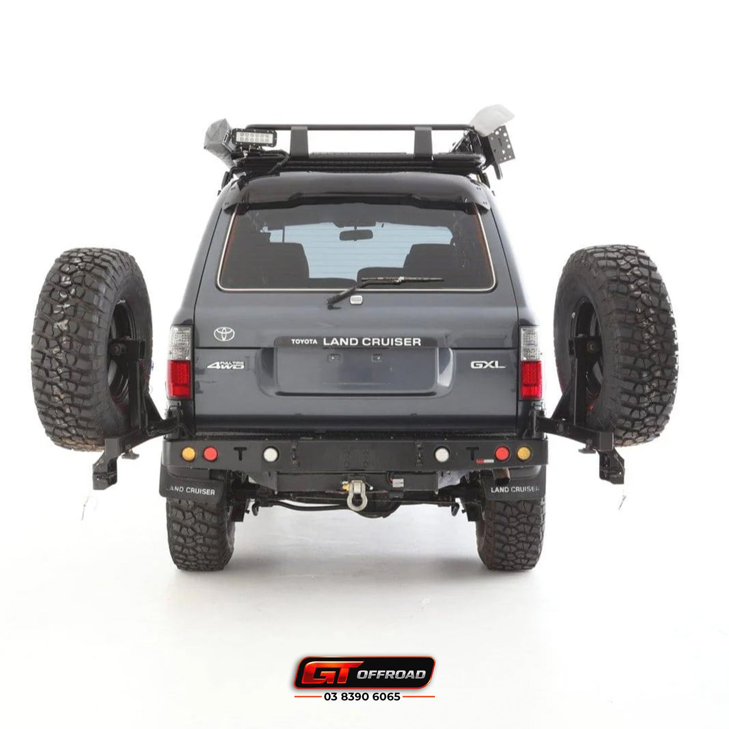 80 SERIES REAR BAR SPARE WHEEL CARRIER | ROCKARMOR