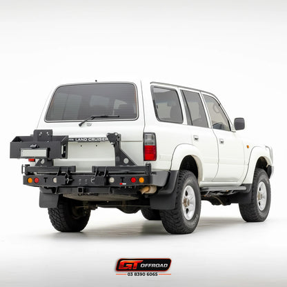 80 SERIES REAR BAR SPARE WHEEL CARRIER | ROCKARMOR