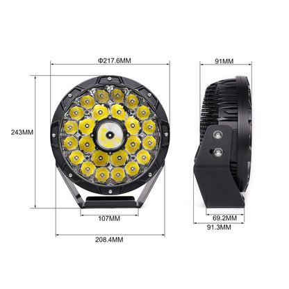 9" 140W LED DRIVING LIGHTS | R9'S ROCKARMOR