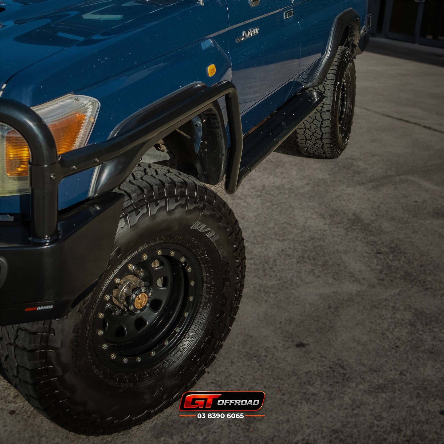 BRUSH BAR SIDE RAILS SUITS: 75/76/78/79 SERIES LANDCRUISER
