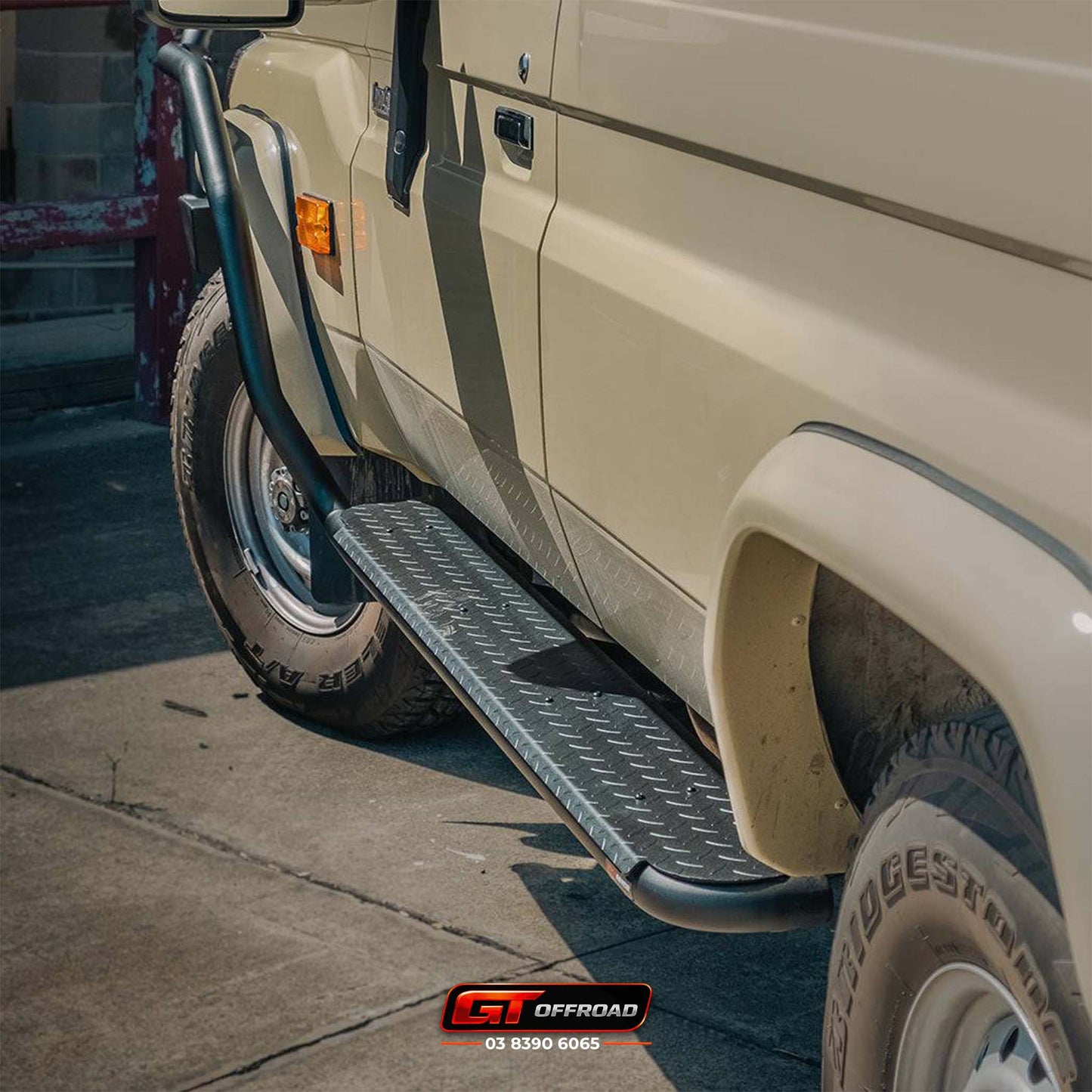 BRUSH BAR SIDE RAILS SUITS: 75/76/78/79 SERIES LANDCRUISER