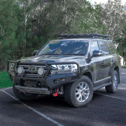 FRONTAL PACK | BULL BAR WINCH SPOTTIES SUITS LANDCRUISER 200 SERIES 09/2015 - 10/2021 | ROCKARMOR