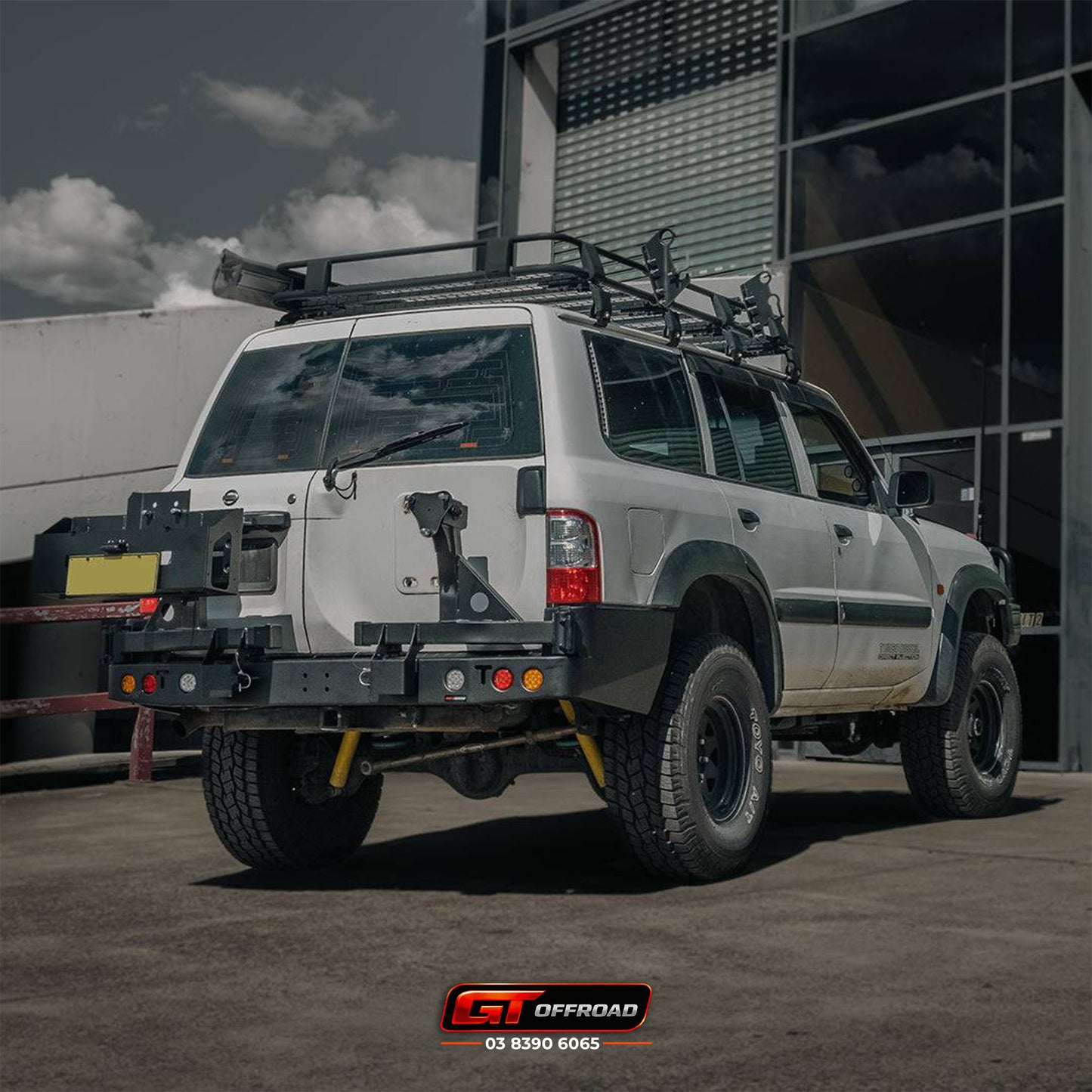 GU PATROL REAR BAR SPARE WHEEL CARRIER SERIES 1-3