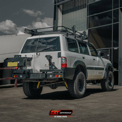 GU PATROL REAR BAR SPARE WHEEL CARRIER SERIES 1-3