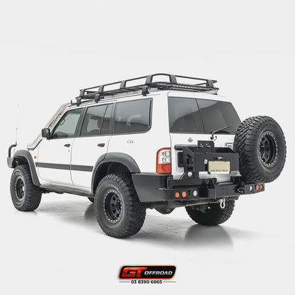 GU PATROL REAR BAR SPARE WHEEL CARRIER SERIES 1-3