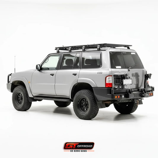 GU PATROL REAR BAR SPARE WHEEL CARRIER SERIES 4+