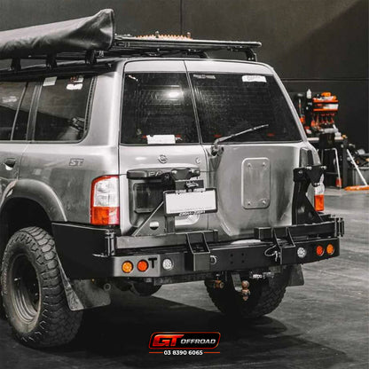 GU PATROL REAR BAR SPARE WHEEL CARRIER SERIES 4+