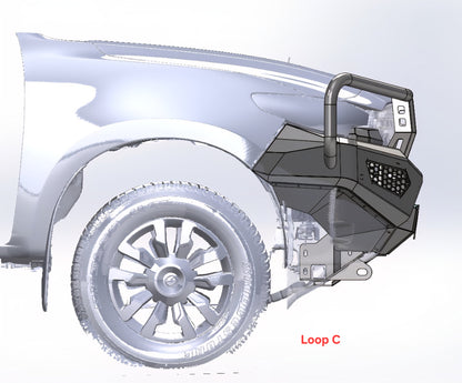SLX Recon Bull Bar, Suitable For Mazda BT50 Face lift 2025 to current Triple loop