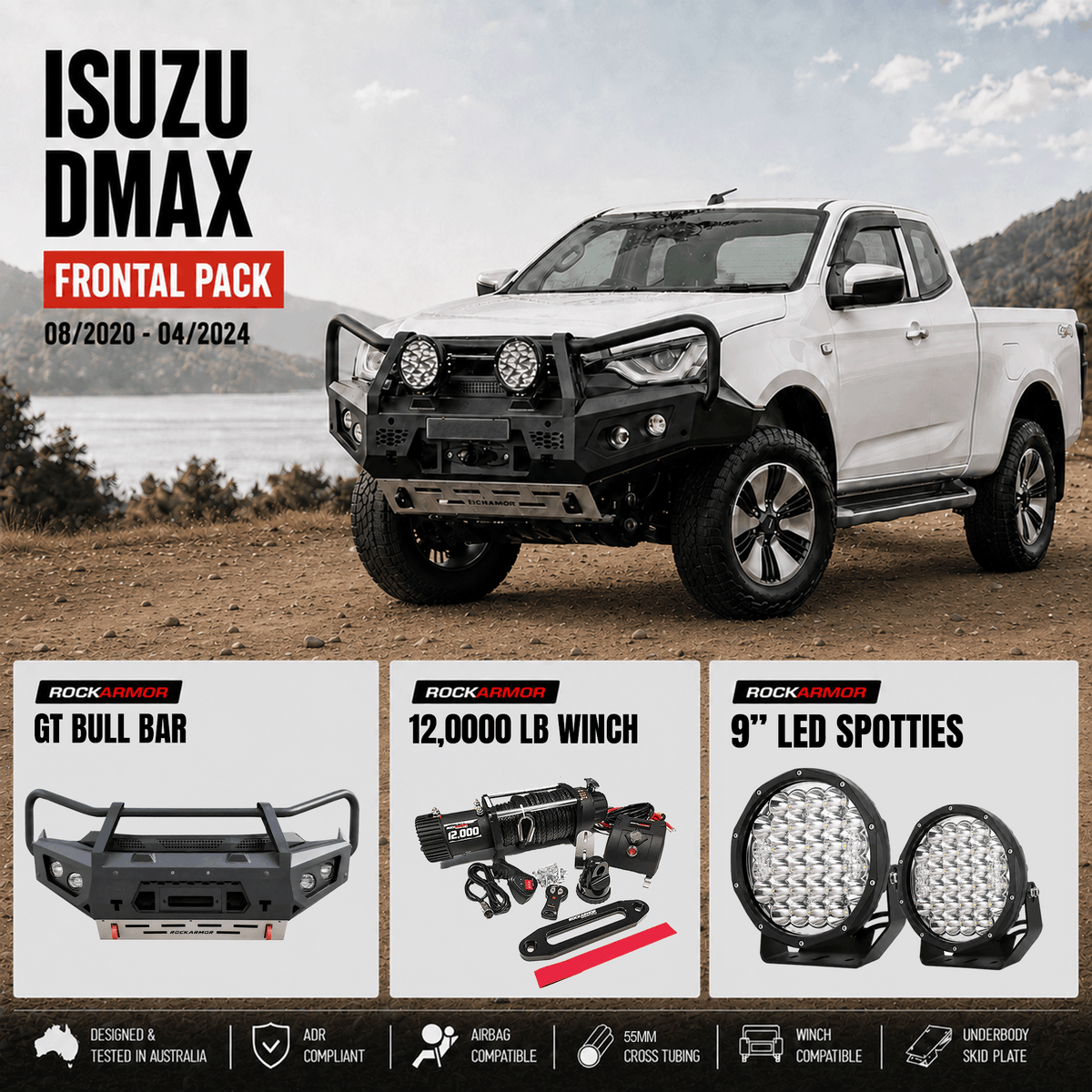 ISUZU DMAX 08/2020 - 04/2024 OFFROAD FRONTAL PACK
