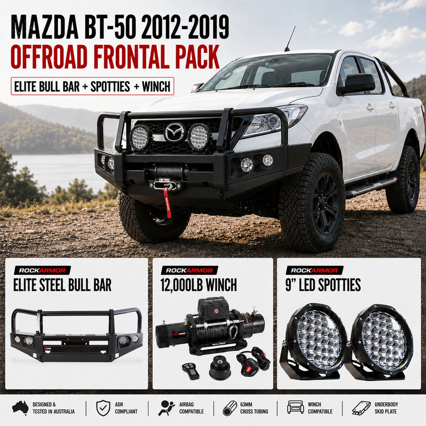 MAZDA BT50 2012- 2019 ROCKARMOR OFFROAD PACK