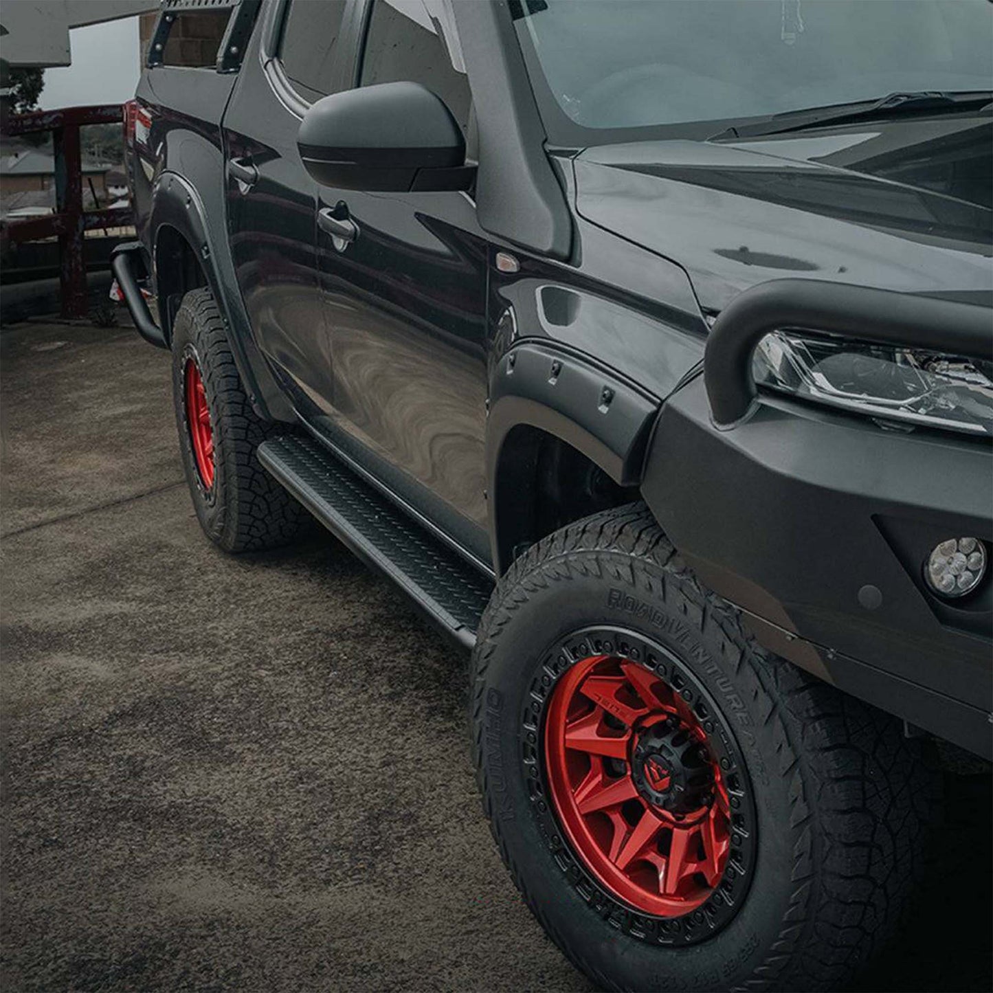MR & MQ TRITON ROCK SLIDERS SIDE STEPS | ADR APPROVED | ROCKARMOR