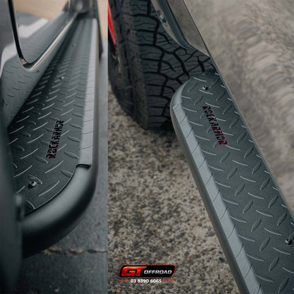 MR & MQ TRITON ROCK SLIDERS SIDE STEPS | ADR APPROVED | ROCKARMOR