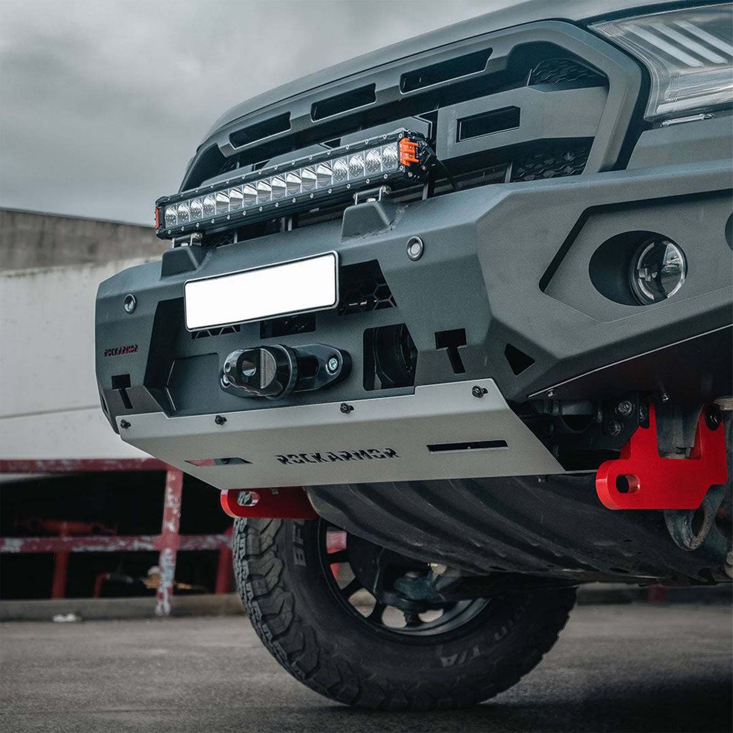 PX2 & PX3 FORD RANGER GT BUMPER NO LOOP BULL BAR - ROCKARMOR 4X4
