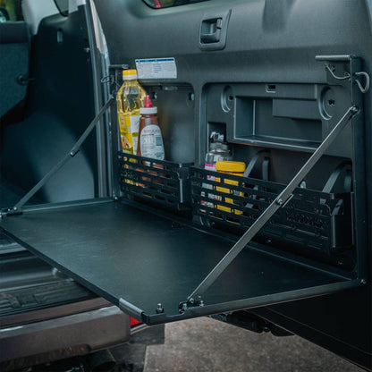 REAR DOOR TABLE SUITS - PRADO 150 | DROP DOWN TABLE INCLUDES PANTRY