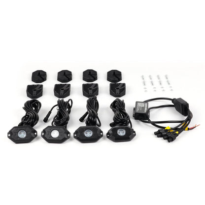 RGB ROCK LIGHTS 6 POD  BLUETOOTH APP ROCKARMOR 4X4