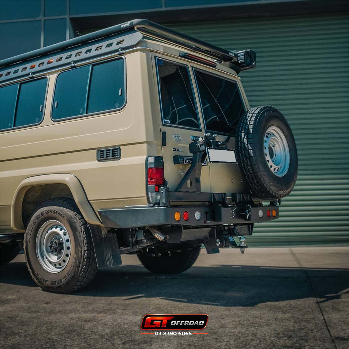 TROOPY REAR BAR SPARE WHEEL CARRIER SUITS 78 SERIES