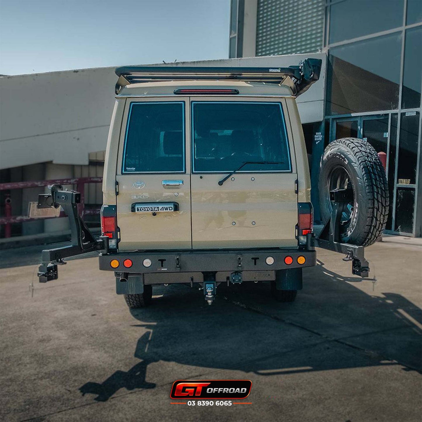 TROOPY REAR BAR SPARE WHEEL CARRIER SUITS 78 SERIES