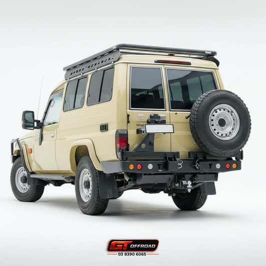 TROOPY REAR BAR SPARE WHEEL CARRIER SUITS 78 SERIES