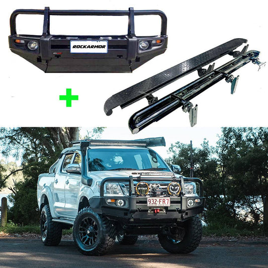 N70 HILUX BULLBAR & ROCK SLIDER COMBO SUITS 08/2011 - 08/2015