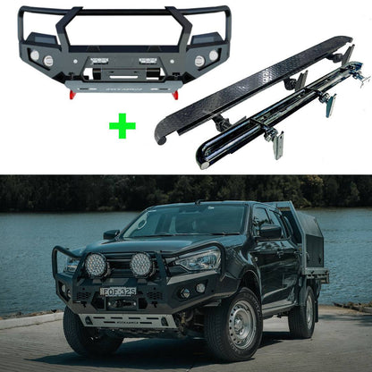 ISUZU DMAX GT BULL BAR + ROCKSLIDERS