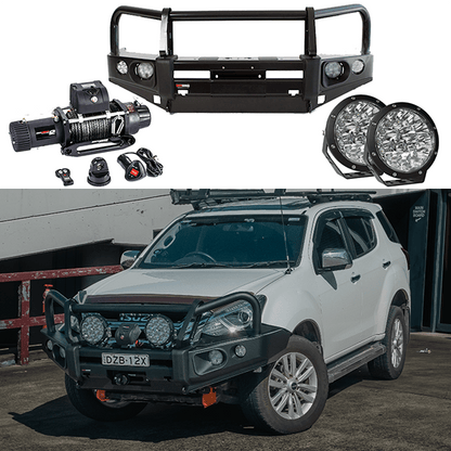 ISUZU D-MAX & MU-X | 2012 - 2017 | FRONTAL PACK: BULL BAR / WINCH / LIGHTS