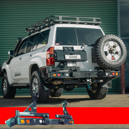 GU PATROL REAR BAR SPARE WHEEL CARRIER SERIES 4+