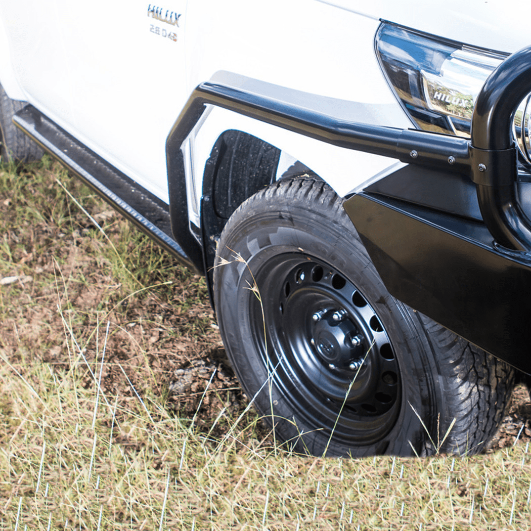 HILUX N80 BRUSH BAR SIDE RAILS SUITS HILUX 15 - CURRENT | ROCKARMOR