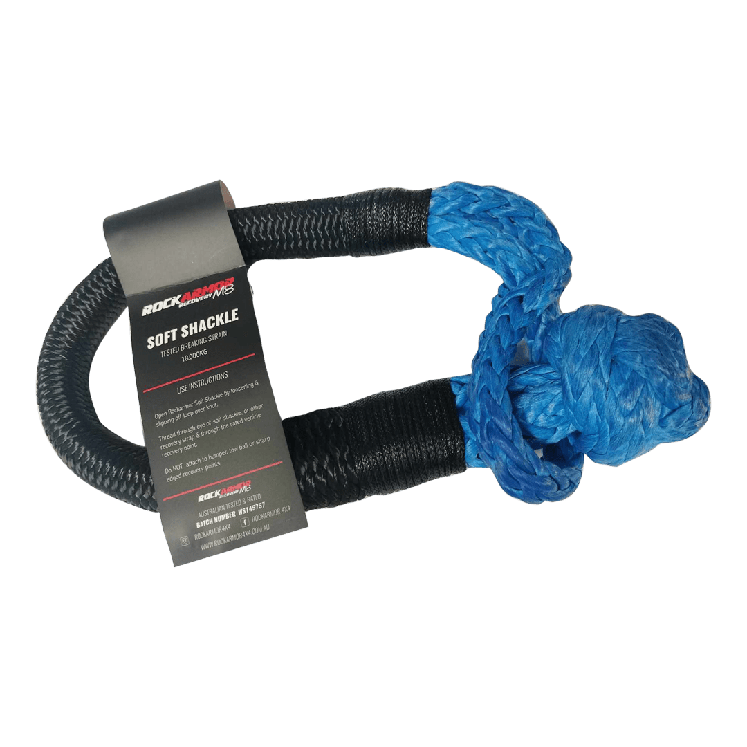 18,000KG RATED Blue SOFT SHACKLE (With Uhmpe Binding)